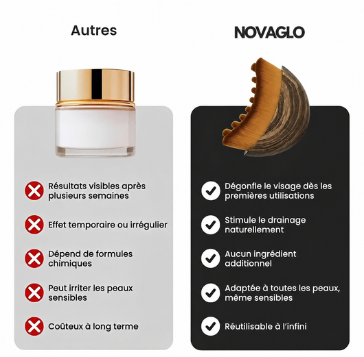 NovaGlo - La  Brosse sculptante pour le visage
